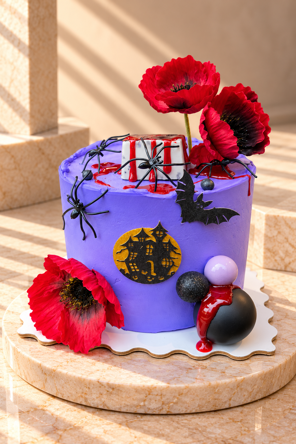 halloween Double Chocolate Cake