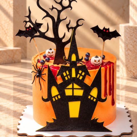 halloween Double Chocolate Cake