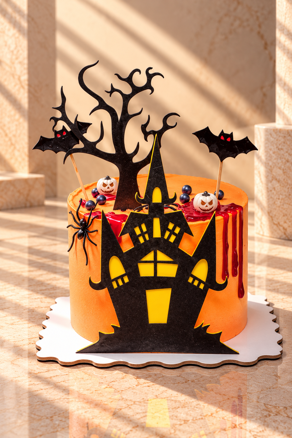 halloween Double Chocolate Cake