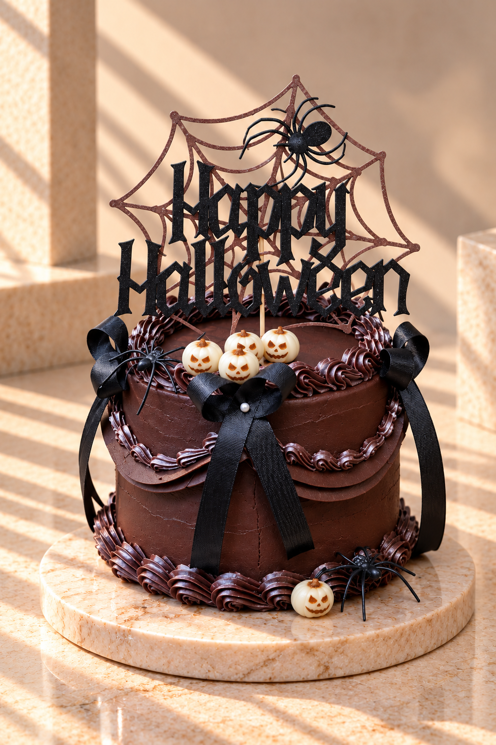 halloween Double Chocolate Cake
